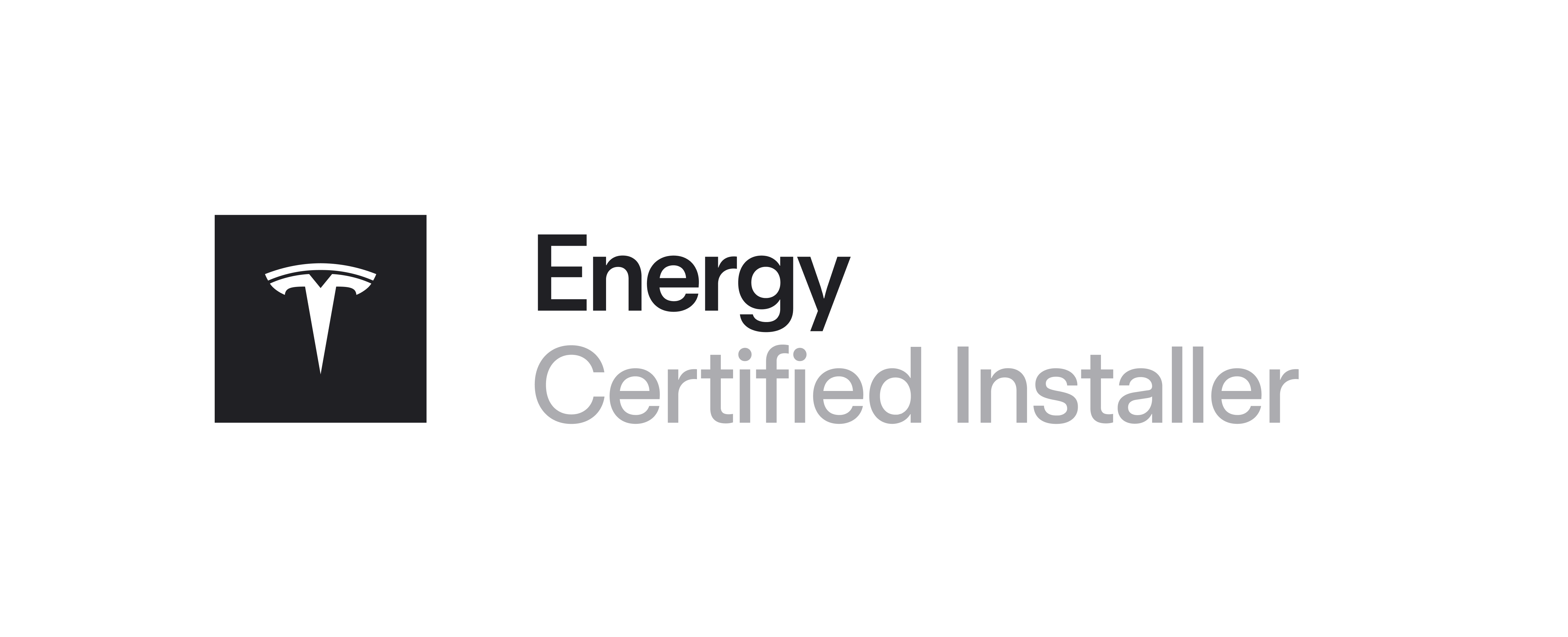 TESLA Energy Certified Installer MAXX SOLAR Logo TESLA Energy Certified Installer