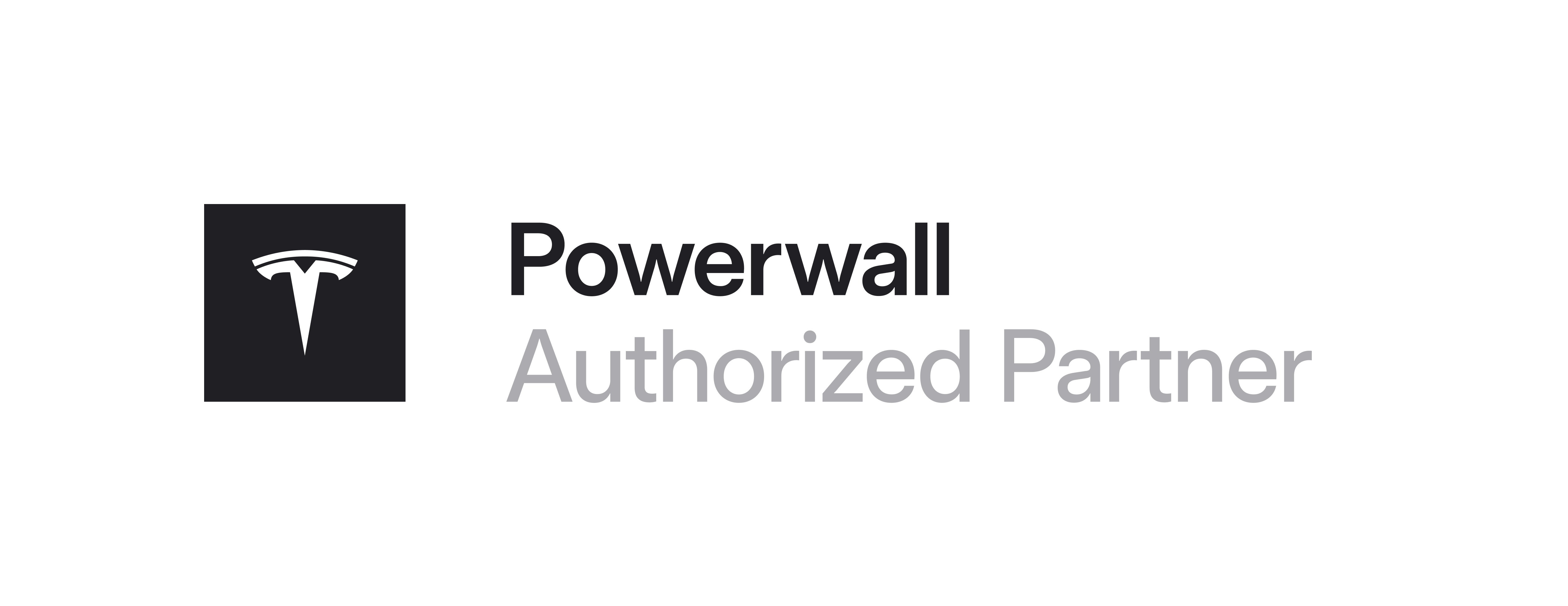 TESLA Powerwall Authorized Partner MAXX SOLAR Logo TESLA Powerwall Authorized Partner